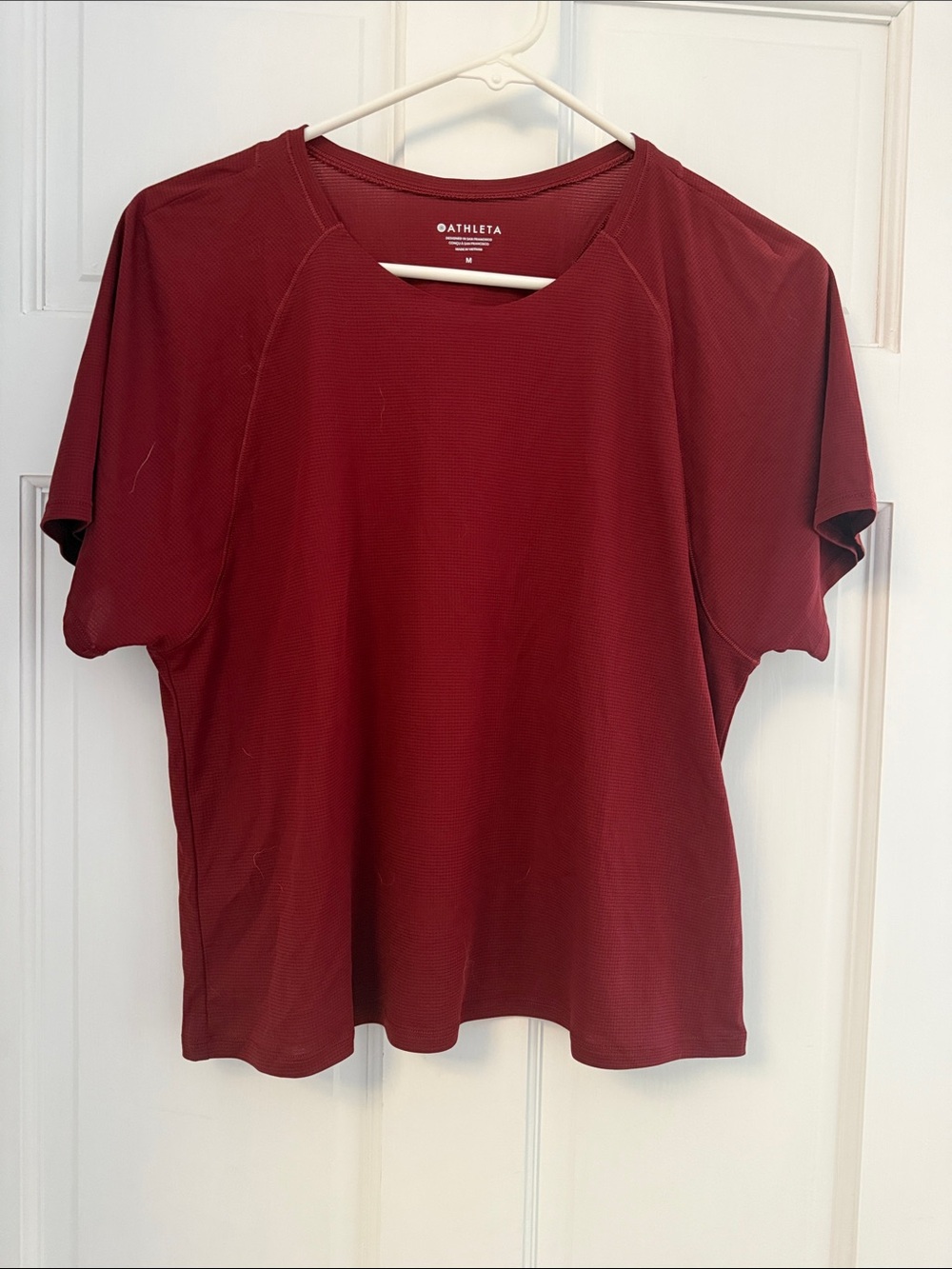 Athleta Women's Short Sleeve Tee - Wine Red
